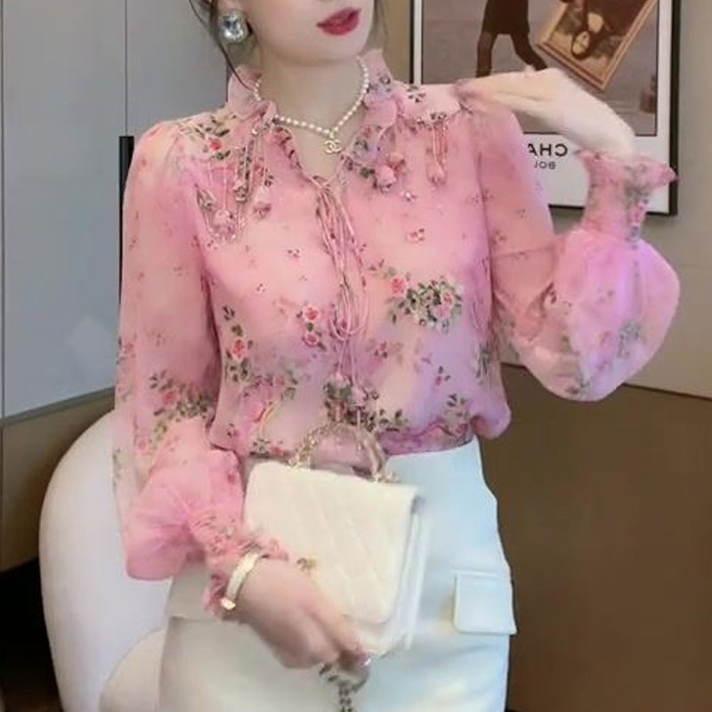 Корейская блузка с принтом раз – обзор и цена Romper Floral Print