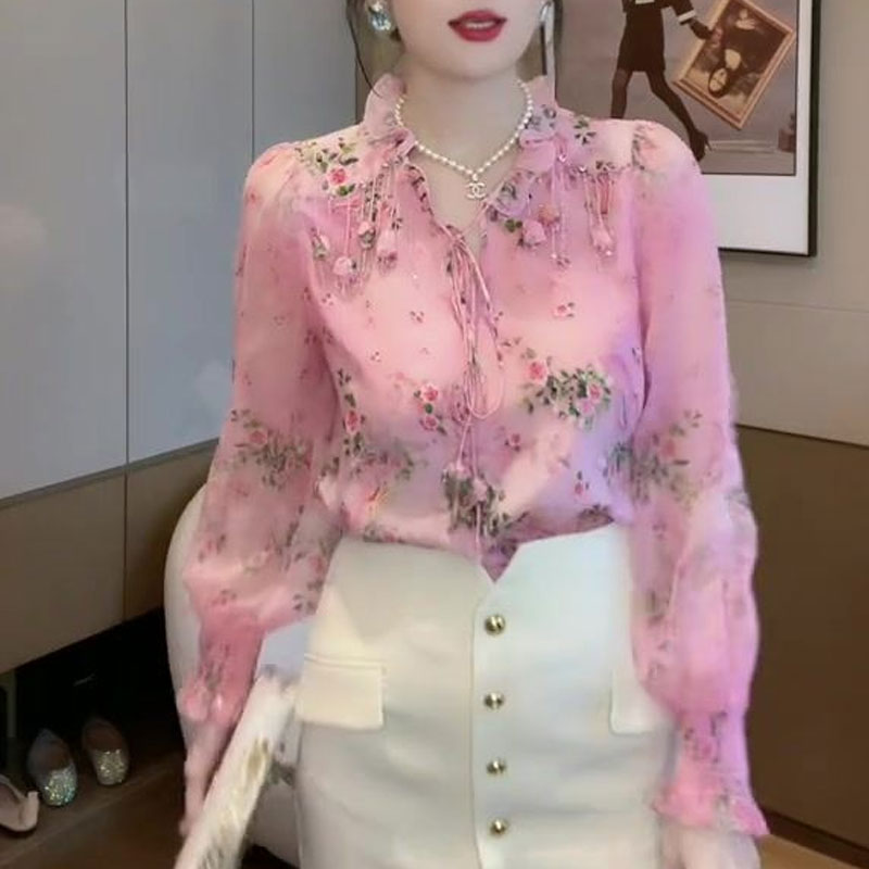 Корейская блузка с принтом раз – обзор и цена Romper Floral Print