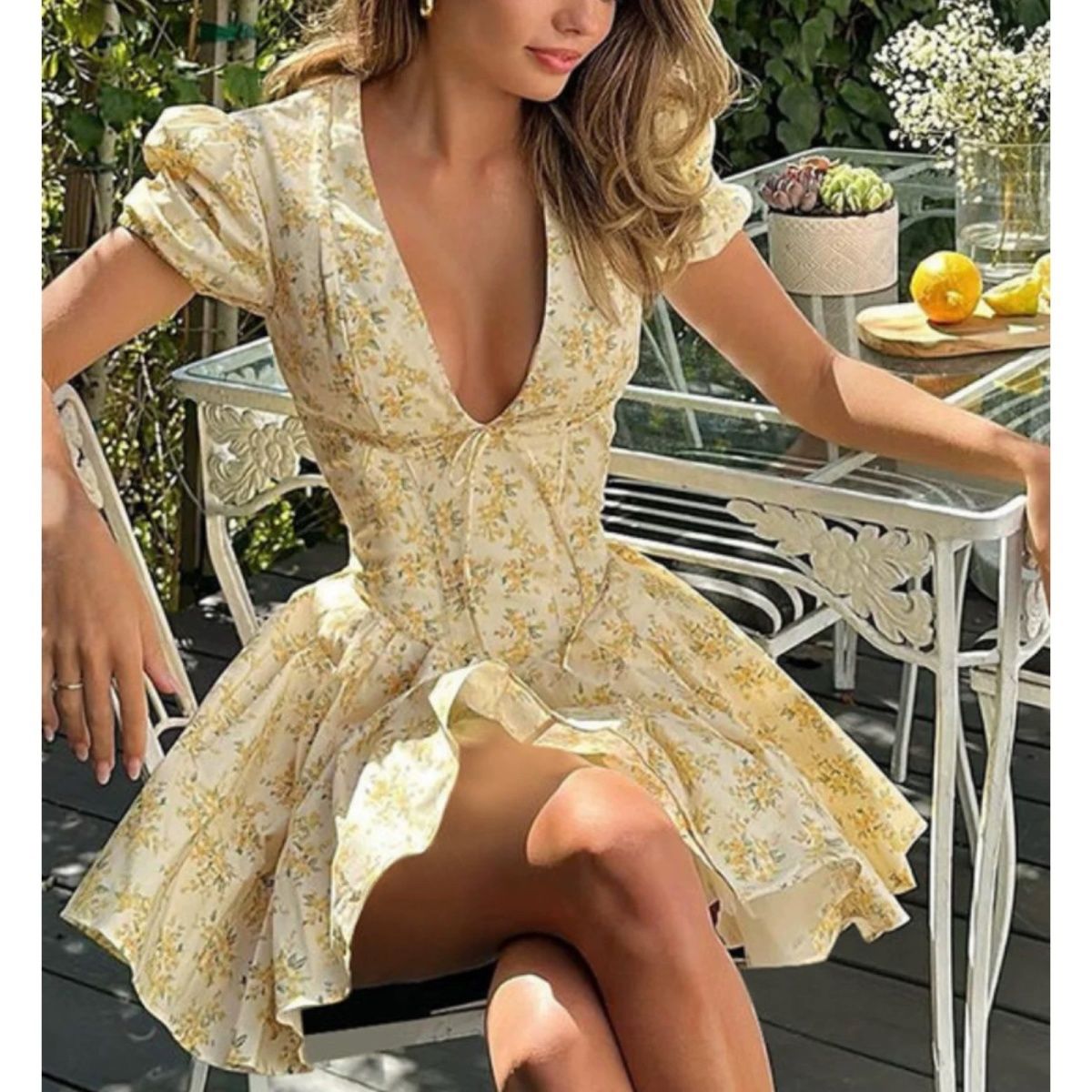 4XL французское платье с цвето – обзор и цена Romper Floral Print