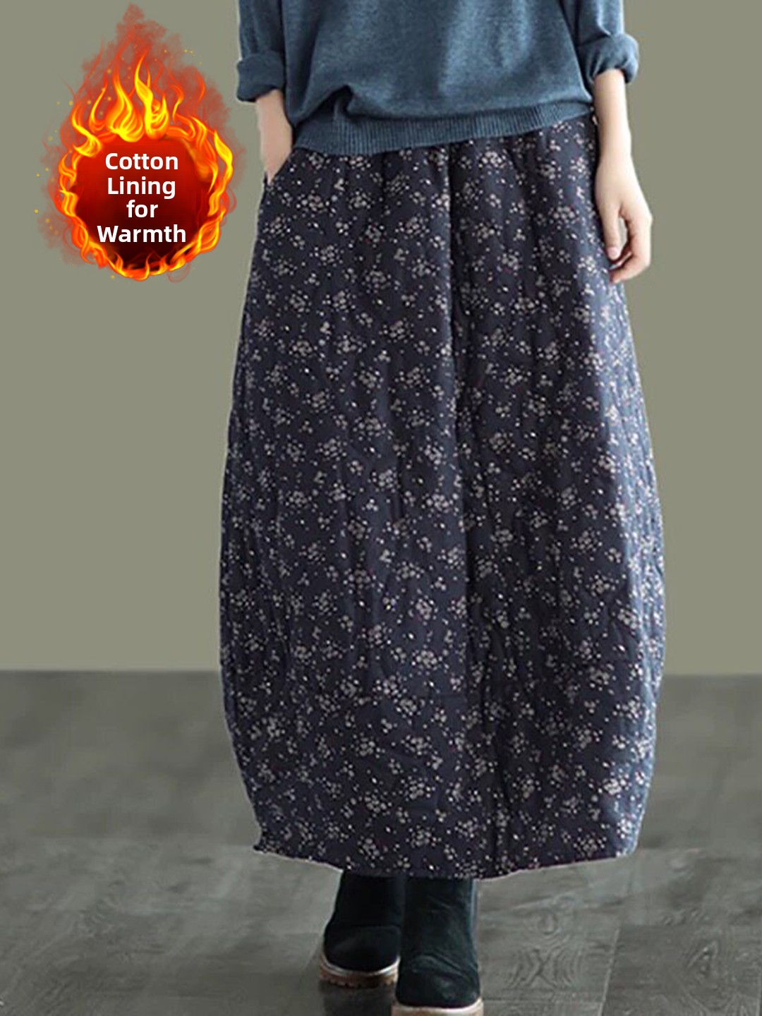 Ретро-юбка из хлопка с цветочн – обзор и цена Midi Skirt Floral