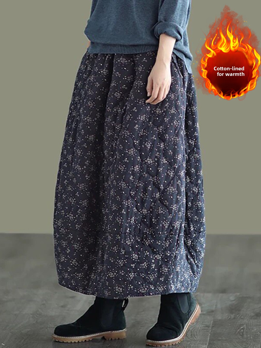 Ретро-юбка из хлопка с цветочн – обзор и цена Midi Skirt Floral