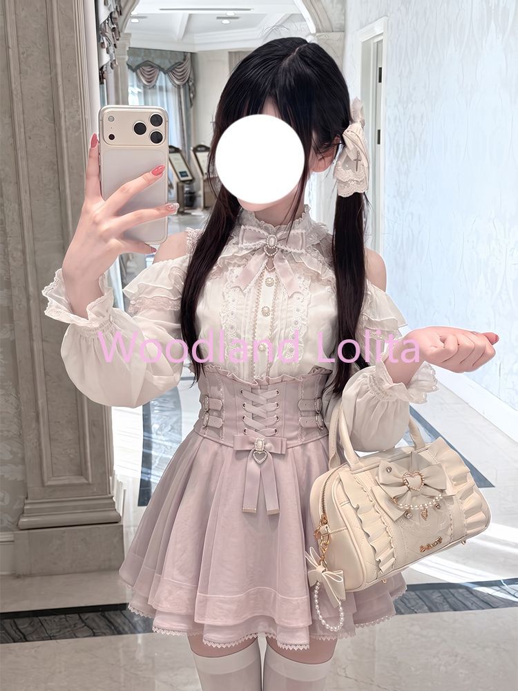 Комплекты коротких юбок в япон – обзор и цена Blouse Off Shoulder