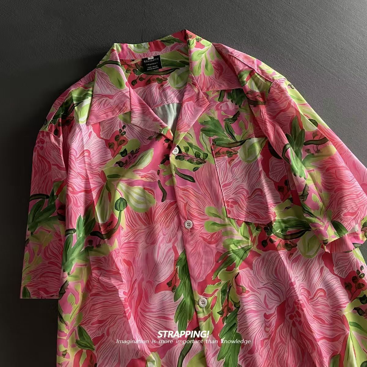 Розовые гавайские рубашки с ку – обзор и цена Romper Floral Print