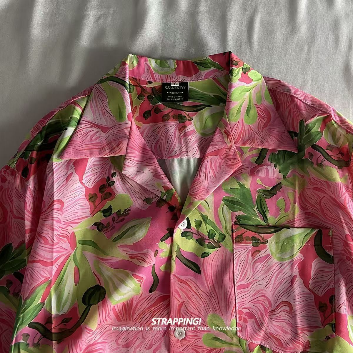 Розовые гавайские рубашки с ку – обзор и цена Romper Floral Print