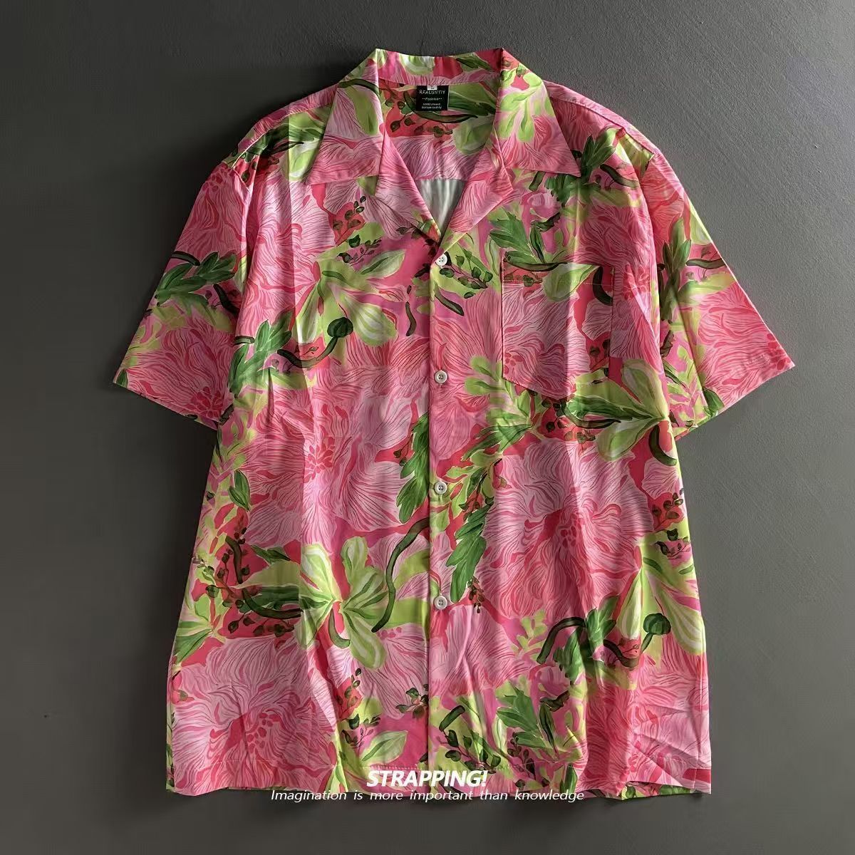 Розовые гавайские рубашки с ку – обзор и цена Romper Floral Print