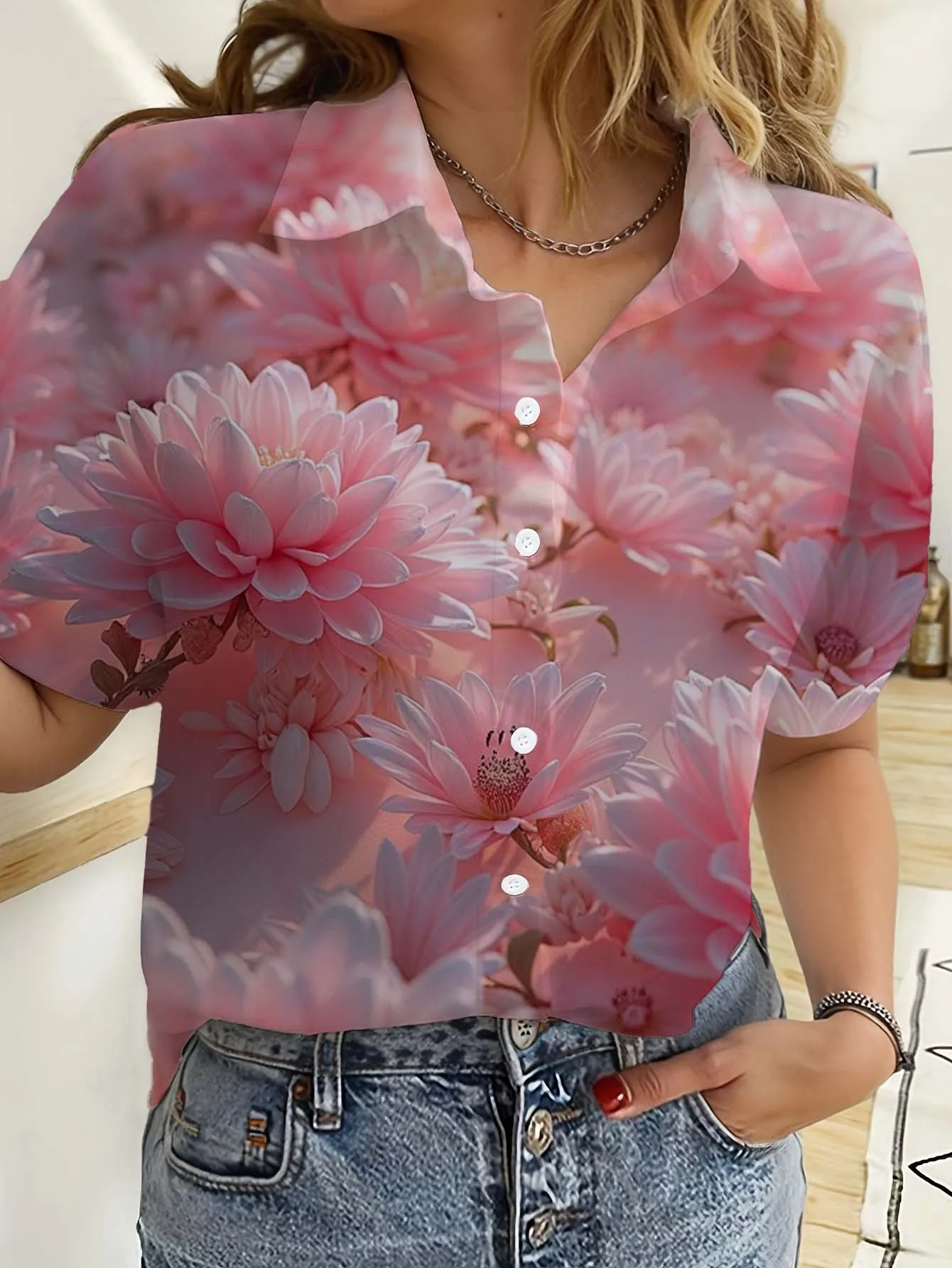 Гавайские женские рубашки с ко – обзор и цена Romper Floral Print