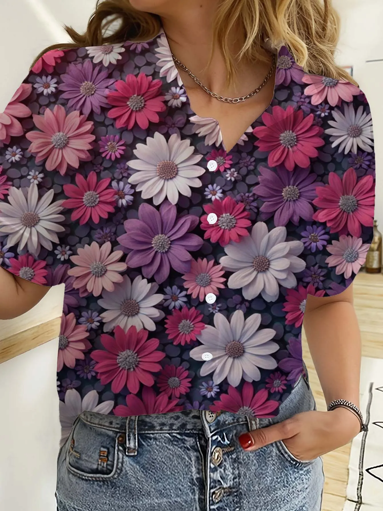 Гавайские женские рубашки с ко – обзор и цена Romper Floral Print