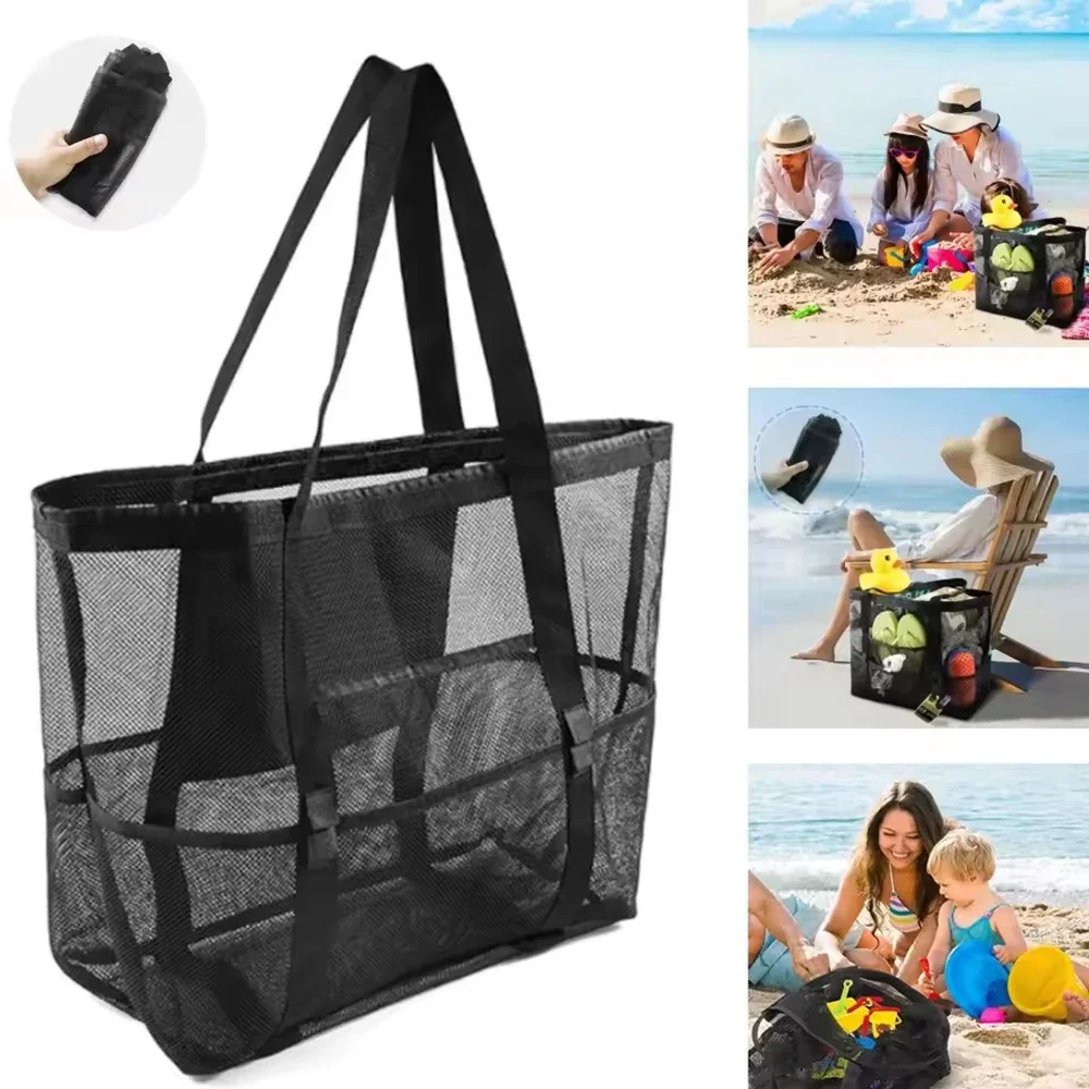 1 шт. Очень большая сетчатая с – обзор и цена Tote Bag Beach