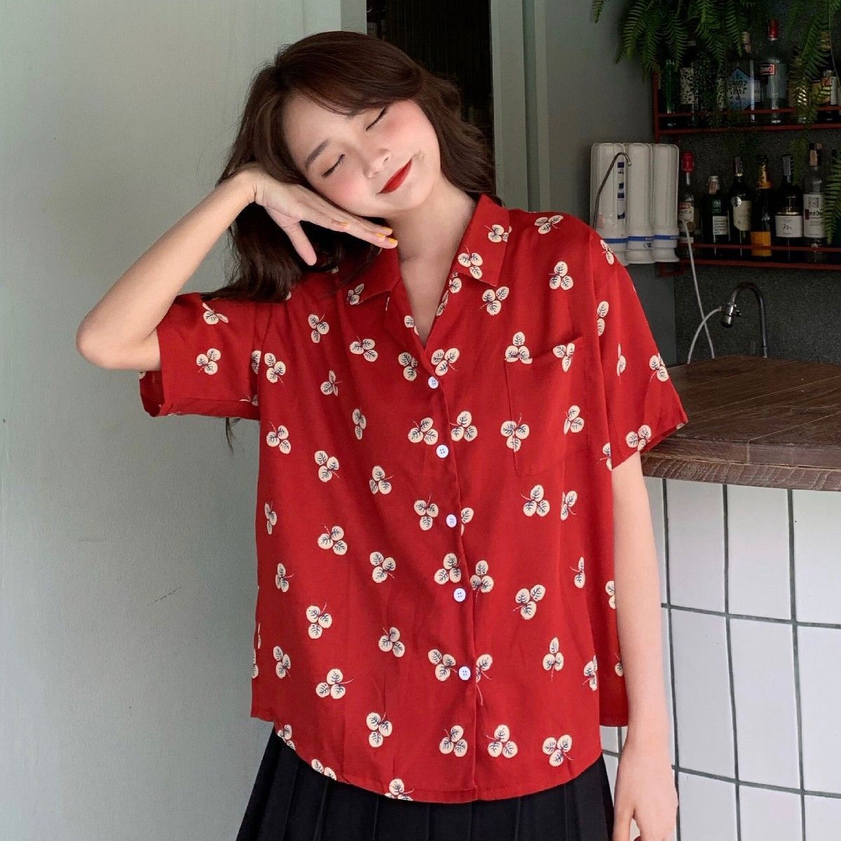Женская рубашка в стиле ретро  – обзор и цена Romper Floral Print