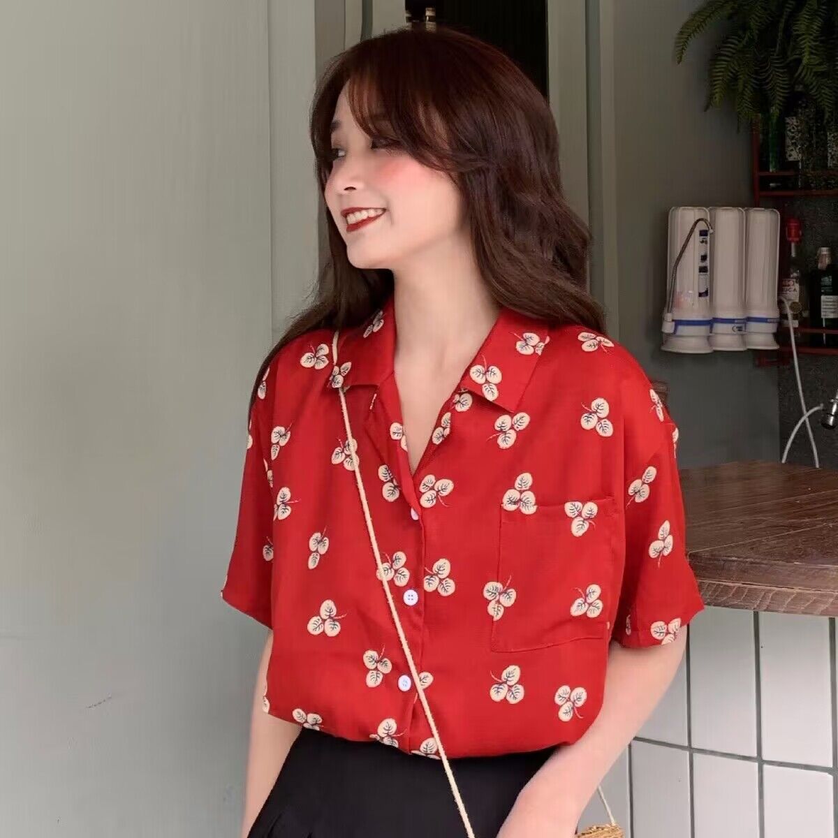 Женская рубашка в стиле ретро  – обзор и цена Romper Floral Print