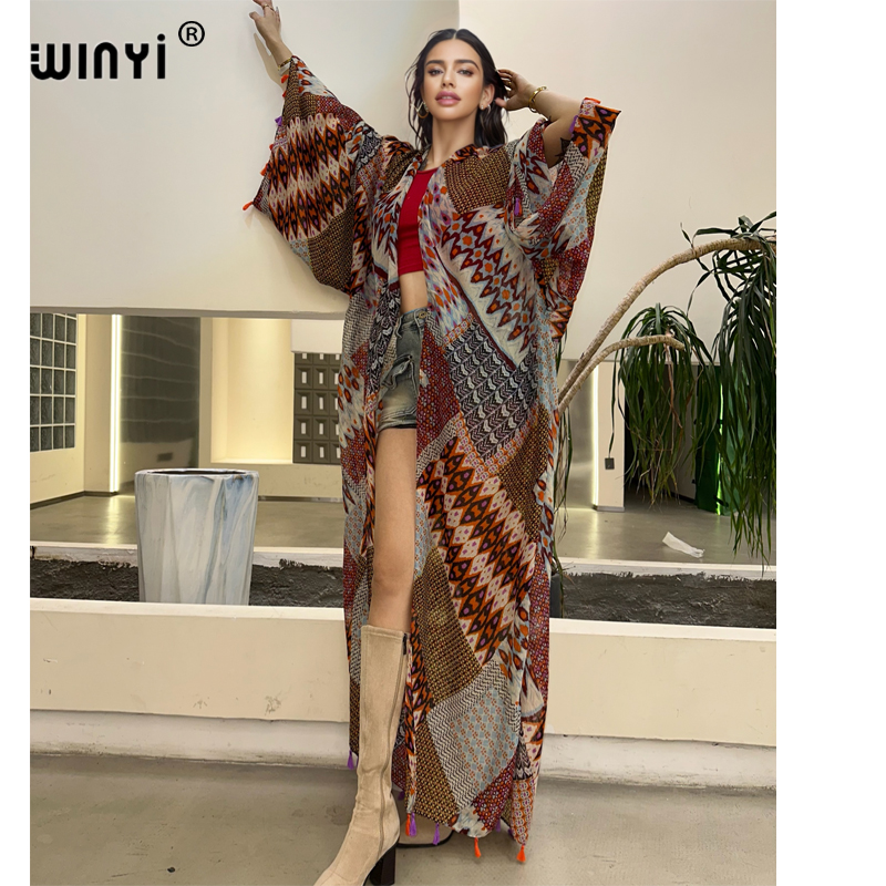 WINYI летний наряд кимоно в аф – обзор и цена Cover Up Kaftan