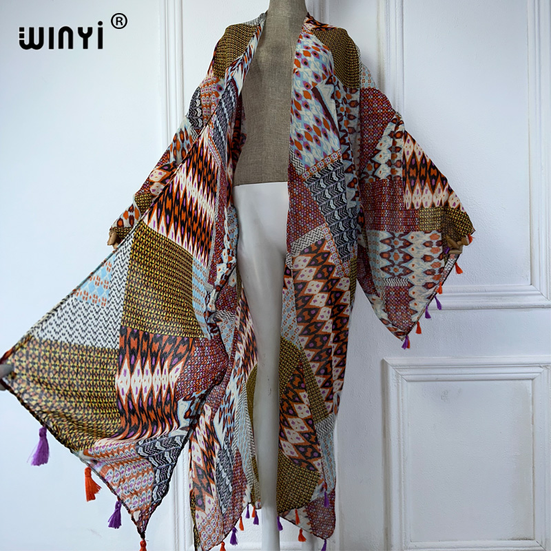 WINYI летний наряд кимоно в аф – обзор и цена Cover Up Kaftan